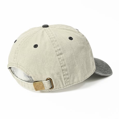 Script Pigment Strapback Cap (Grey / Black)