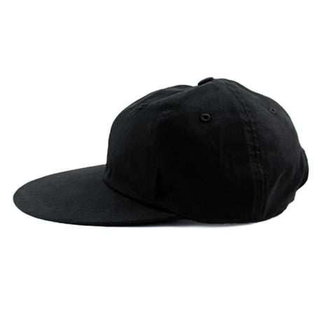Signature Long-Bill Strap Back Cap (Black)