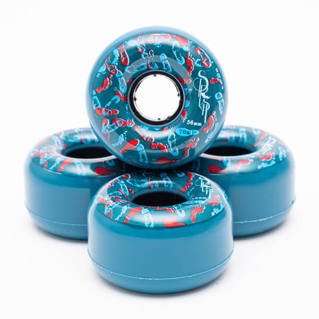 "Footprints" Cruiser Wheels 56mm 76a (Art by NOVOL)