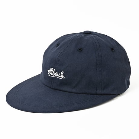 Signature Long-Bill Strap Back Cap (Navy)