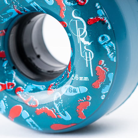 "Footprints" Cruiser Wheels 56mm 76a (Art by NOVOL)