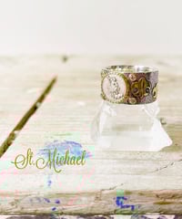 st.Michael&ダイヤモンド&ルビー シルバー&18KYGリング（Classic）