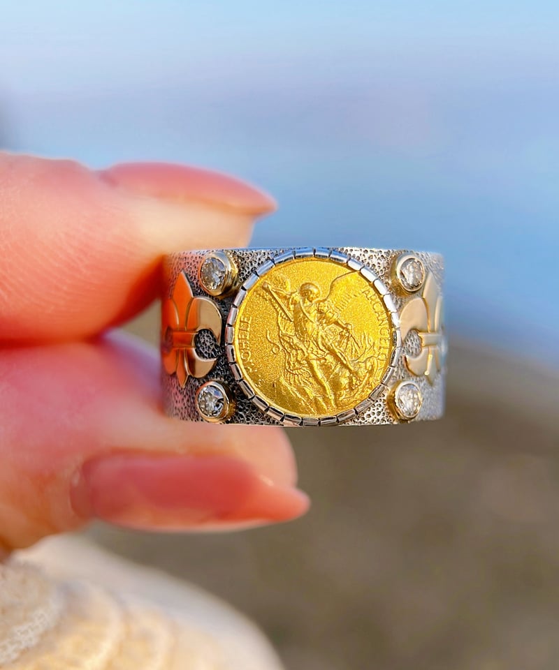 ヴィンテージ　サファイア　ダイヤモンド　シルバー　リング ANTIQUE JEWELRY,サファイア | Shellman Ladies' Antique online