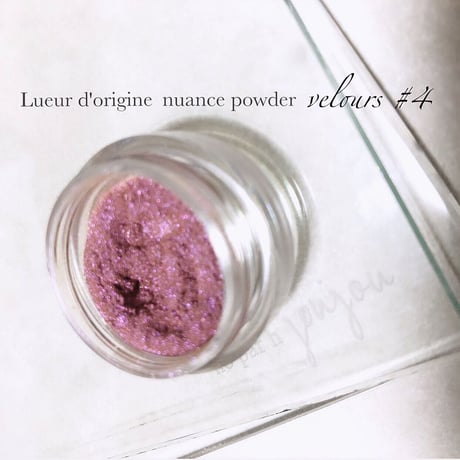 Lueur d'origine nuance powder velours