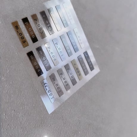 【ステッカー】color chart sticker：カラーチャートステッカー