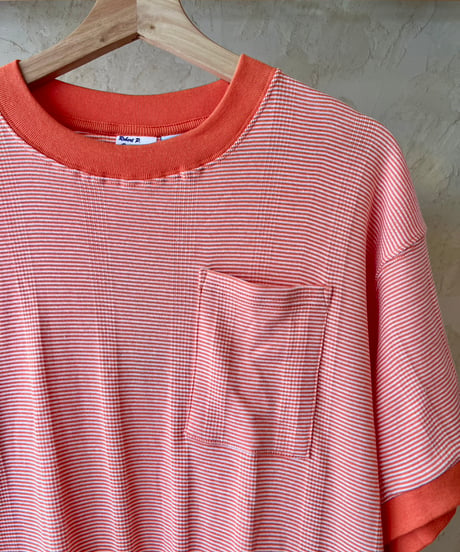 RELAX FIT  №127 [ Miller × Relaxfit  Panel Rib Border tshirt🍊 ]