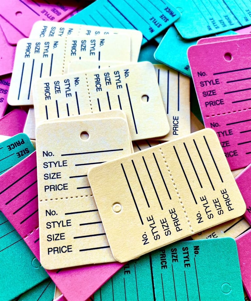 Perforated Price Tag 