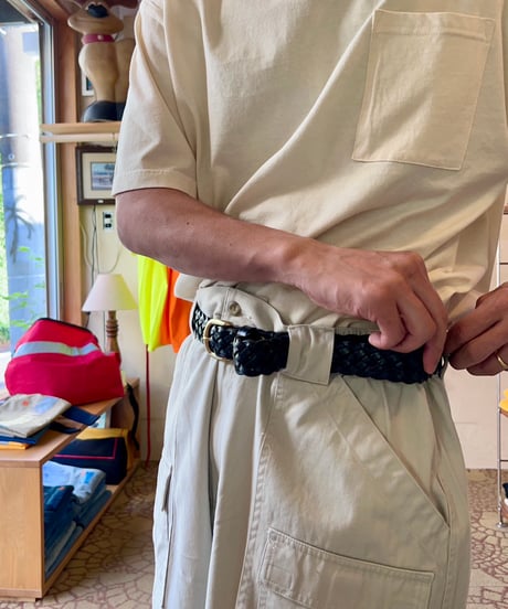 RELAX FIT  №26  [ IMAGEN DE Mexico 🇲🇽 Leather mesh belt ]