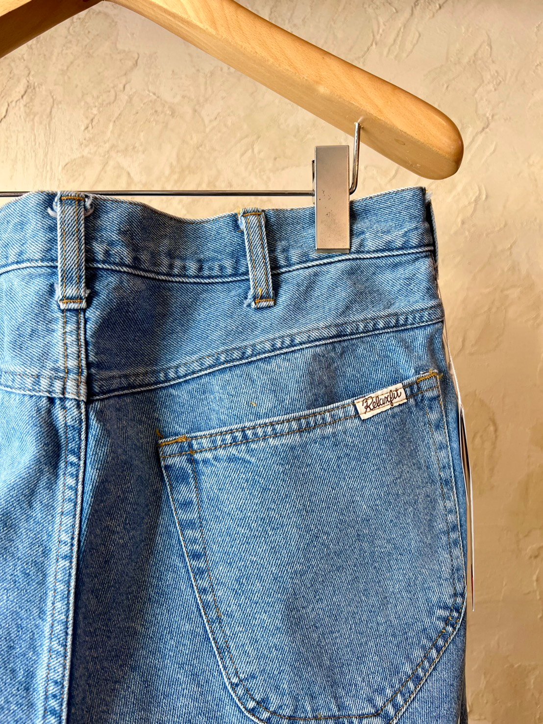 RELAX FIT №155 [軍パンの形をした4ポケットデニムパンツ] RELAX FIT №155 [ 軍パンの形をした4ポケットデニムパンツ ぼやぁっと色