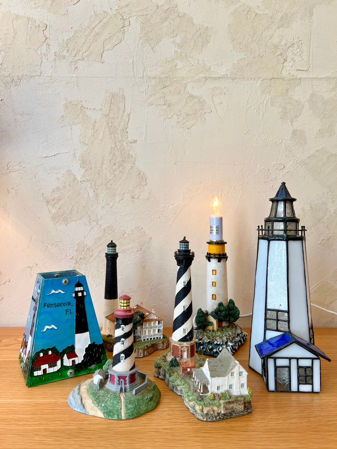 1点モノ　作品名「灯台」ステンドグラス×陶器 1点モノ 作品名「灯台」ステンドグラス×陶器 - その他オンライン