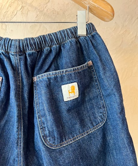 RELAX FIT №161  [ Double Knee pocket denim Beachshorts ]