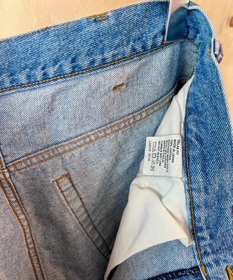 RELAX FIT  №50 [ ポケットが使いやすい4ポケットデニムパンツ　 ぼやぁっと色落ちしたブルー ］