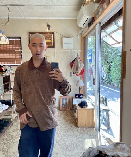 しぶいロングスリーブポロシャツ