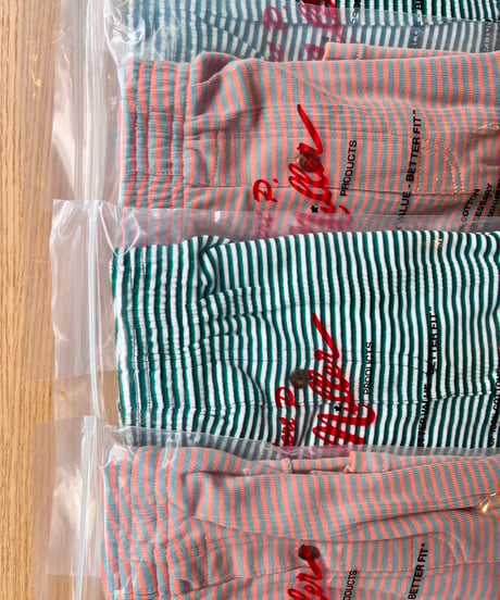 SUPERMARKET [ Miller × Supermarket  Panel Rib Border trunks ]