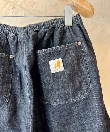 RELAX FIT №161  [ Double Knee pocket denim Beachshorts ]