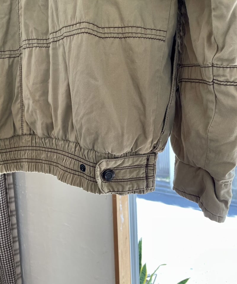 美品 ラフアンドスウェル　中綿　ジャケット裏地有り　ライトモスグリーン LUXEAKMPLUS (リュクスエイケイエムプラス) フルジップ フロント