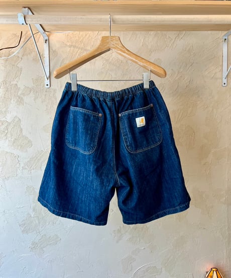 RELAX FIT №161  [ Double Knee pocket denim Beachshorts ]