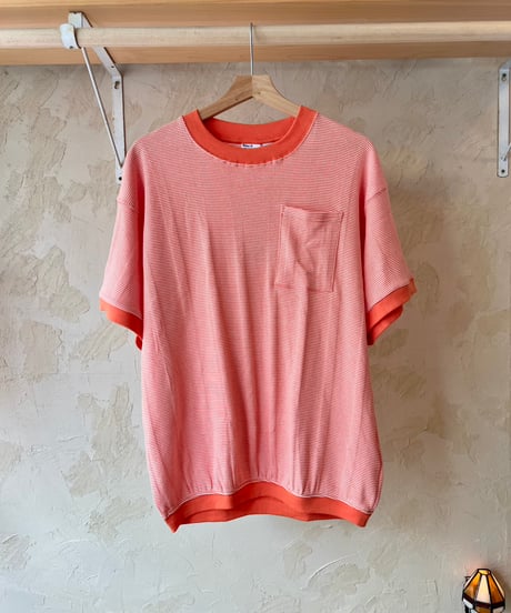 RELAX FIT  №127 [ Miller × Relaxfit  Panel Rib Border tshirt🍊 ]