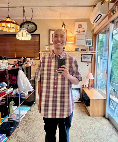 たまには着たい半袖チェックシャツ