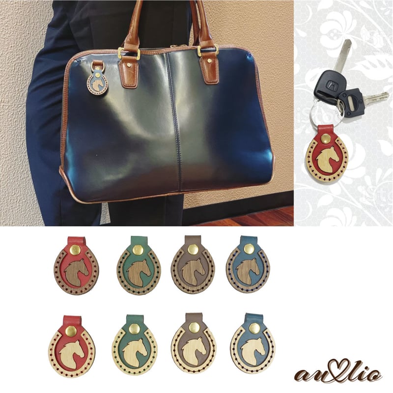 オ*ム様 ヨーロッパ ビンテージ 洋銀製 馬 キーホルダー