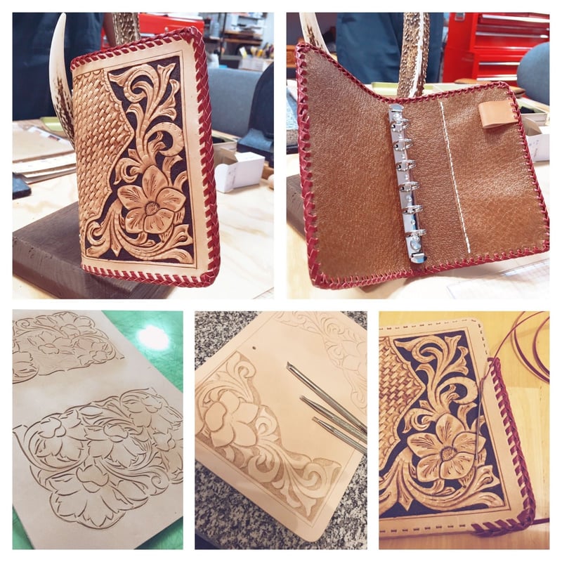 手彫り革手帳　フルカービングシステム手帳 手彫り革手帳 フルカービングシステム手帳 文房具・ステーショナリー