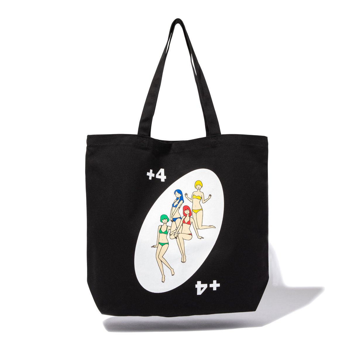 白根ゆたんぽ × INN|DRAW FOUR LARGE TOTE BAG | INN 白根ゆたんぽ × INN|DRAW FOUR LARGE TOTE BAG | INN