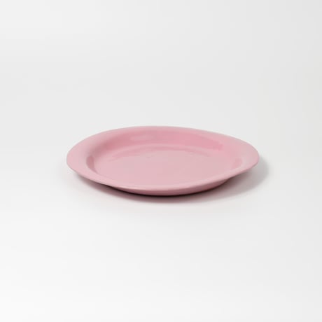 teto ceramic / リムプレート・大・コーラルピンク (実物写真2527)
