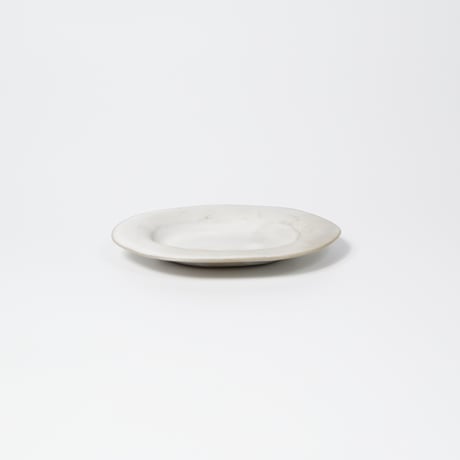 teto ceramic / オーバルプレート(小) / 白マット (実物写真3-385)