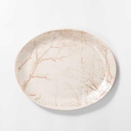 Satoko Sai + Tomoko Kurahara / Garden Oval plate / L (実物写真3-282)