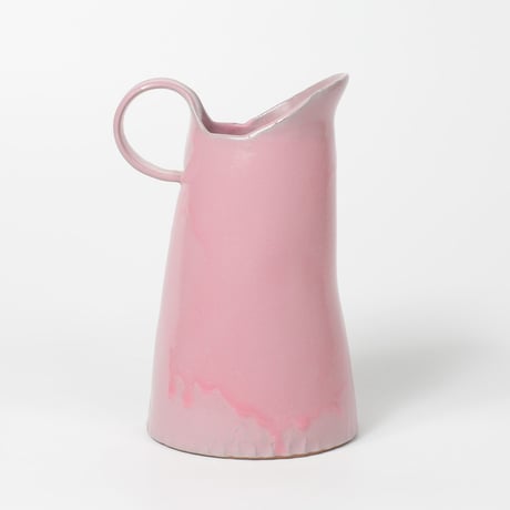 teto ceramic / ピッチャー(中) /花器 / コーラルピンク (実物写真2737)