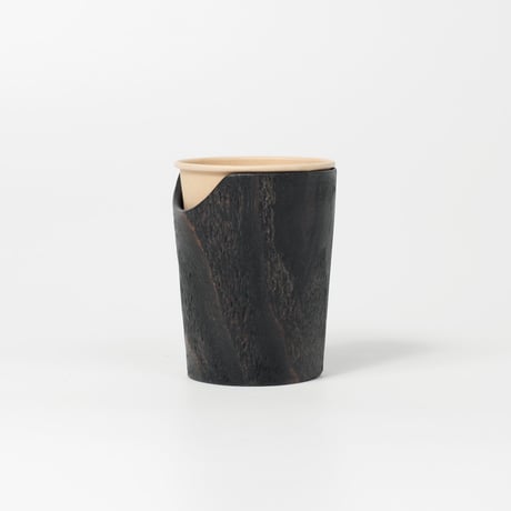 FUQUGI / 木製カップホルダー / 7oz / Black (実物写真2535)