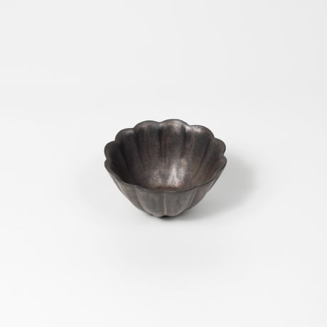 鈴木 進 / 輪花小鉢 / 金彩釉 (実物写真2863)