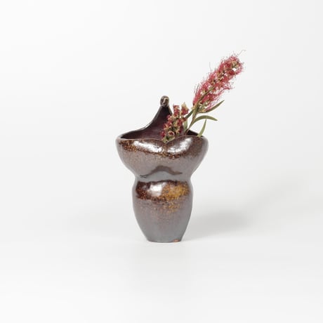 みょうち あつこ / オブジェ・花器・自然釉 (実物写真2548)