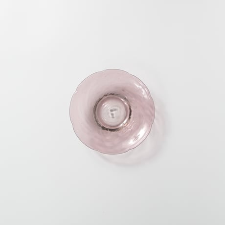 平岩愛子 / 花形小皿 / 紫 (実物写真3-413)