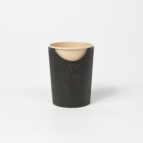 FUQUGI / 木製カップホルダー / 吉野杉 / 7oz / Black (実物写真3-360)