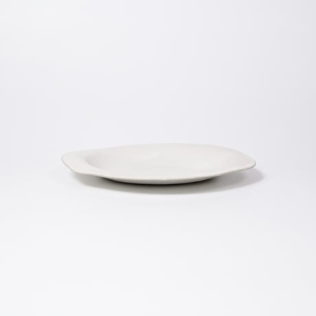 teto ceramic / オーバルプレート(大) / 白マット (実物写真3-387)