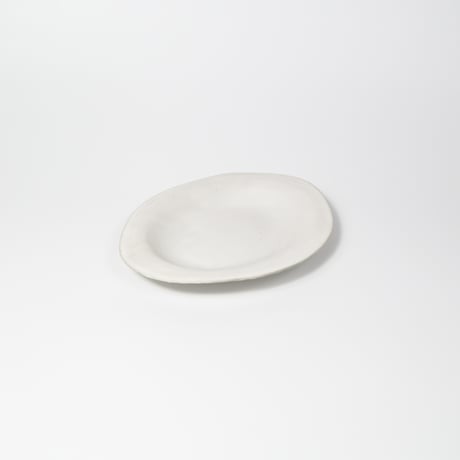 teto ceramic / オーバルプレート(大) / 白マット (実物写真3-387)
