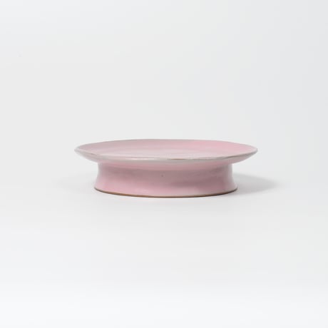teto ceramic / コンポート皿・小・コーラルピンク (実物写真2348)
