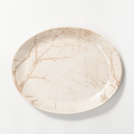 Satoko Sai + Tomoko Kurahara / Garden Oval plate / L (実物写真3-283)