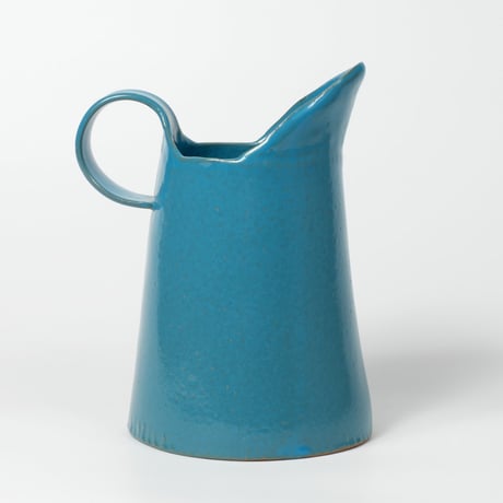 teto ceramic / ピッチャー(大) / 花器 / モロッコブルー (実物写真2736)