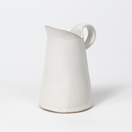 teto ceramic / ピッチャー(小) / 花器 / 白マット (実物写真3-331)