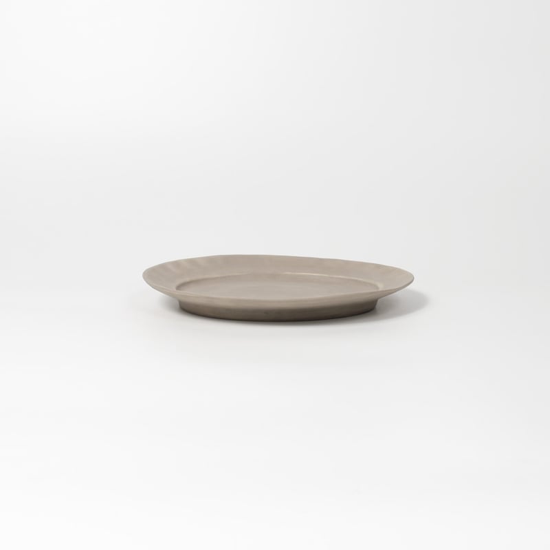 児玉修治 / オーバルプレート(S) / リネン (実物写真3-121) | Mono.