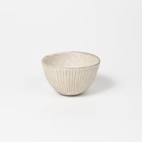 鈴木 進 / ボウル / 粉引 / 線紋 (実物写真3-477)