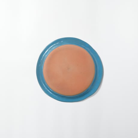 teto ceramic / リムプレート(大) / モロッコブルー (実物写真3-348)