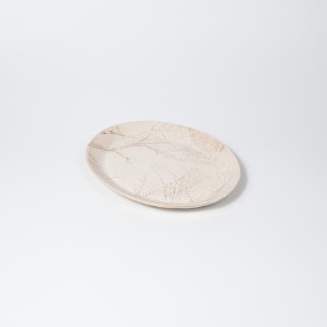 Satoko Sai + Tomoko Kurahara / Garden Oval plate / L (実物写真3-383)