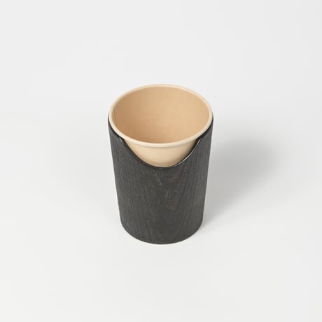 FUQUGI / 木製カップホルダー / 吉野杉 / 7oz / Black (実物写真3-360)