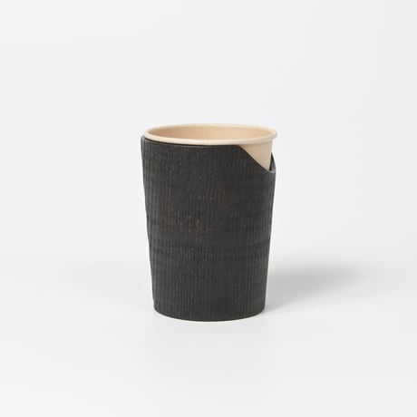 FUQUGI / 木製カップホルダー / 吉野杉 / 7oz / Black (実物写真3-362)