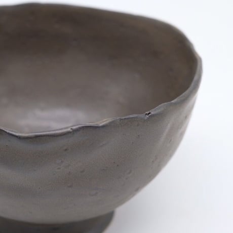 teto ceramic / 碗・小・錆鉄釉薬 (実物写真763)
