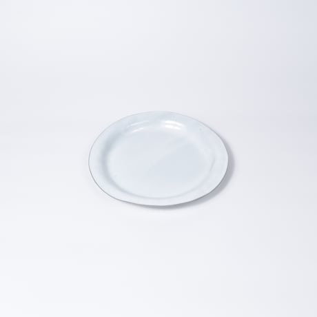 teto ceramic / リムプレート(大) / 白透明釉薬 (実物写真3-346)