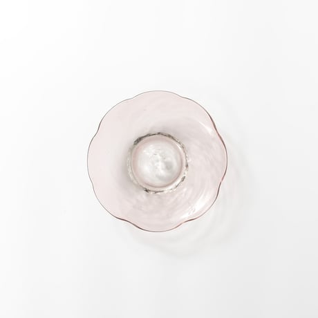 平岩愛子 / 花形小皿 / 紫 (実物写真2697)